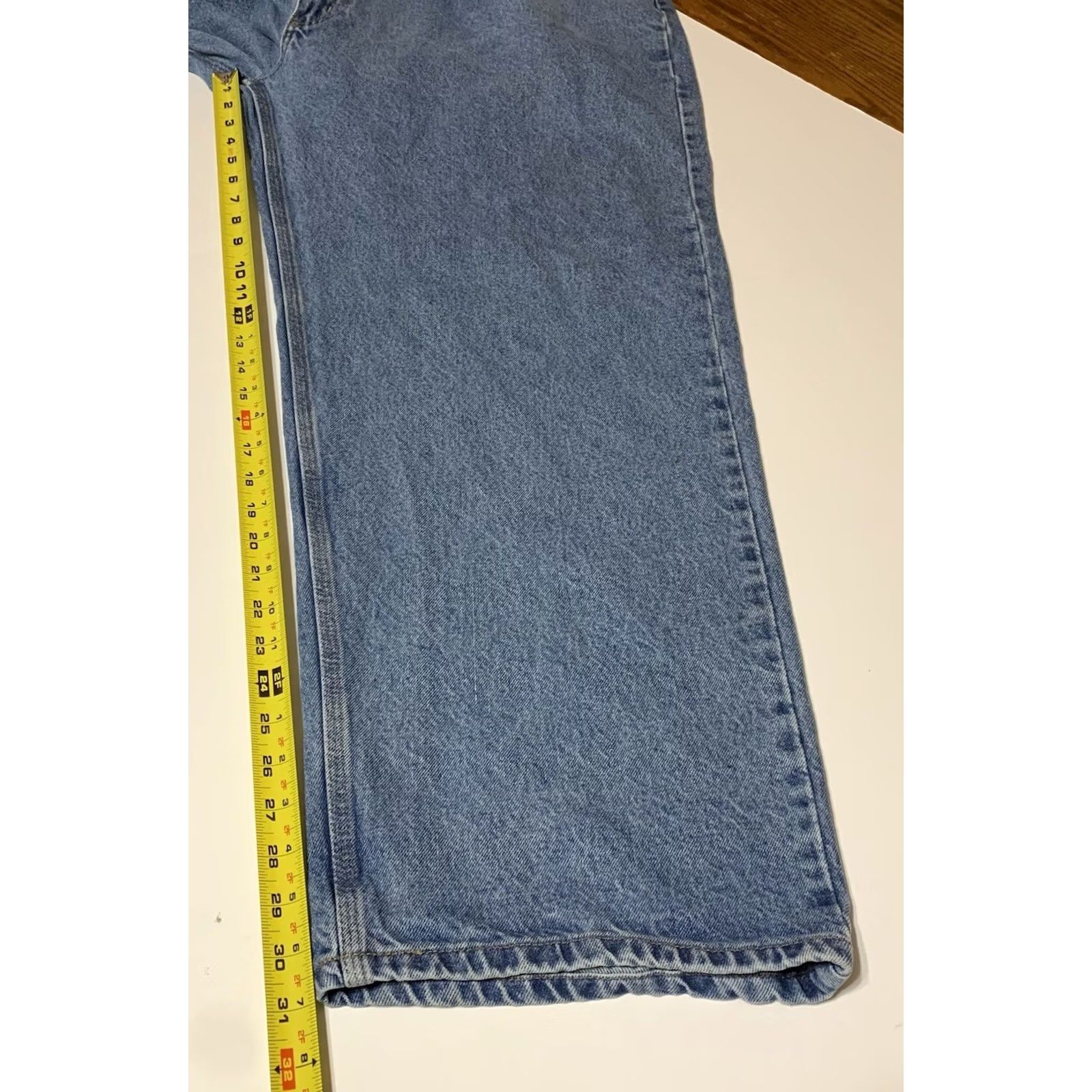 Carhartt VINTAGE Carhartt Mens Jeans 48x31 Relaxed Fit Work Blue 5-Pocket Denim Blue Carhartt Denim Mens Jeans Straight 48 in Waist 31 in Inseam Size US 32 / EU 48 - 5 Thumbnail