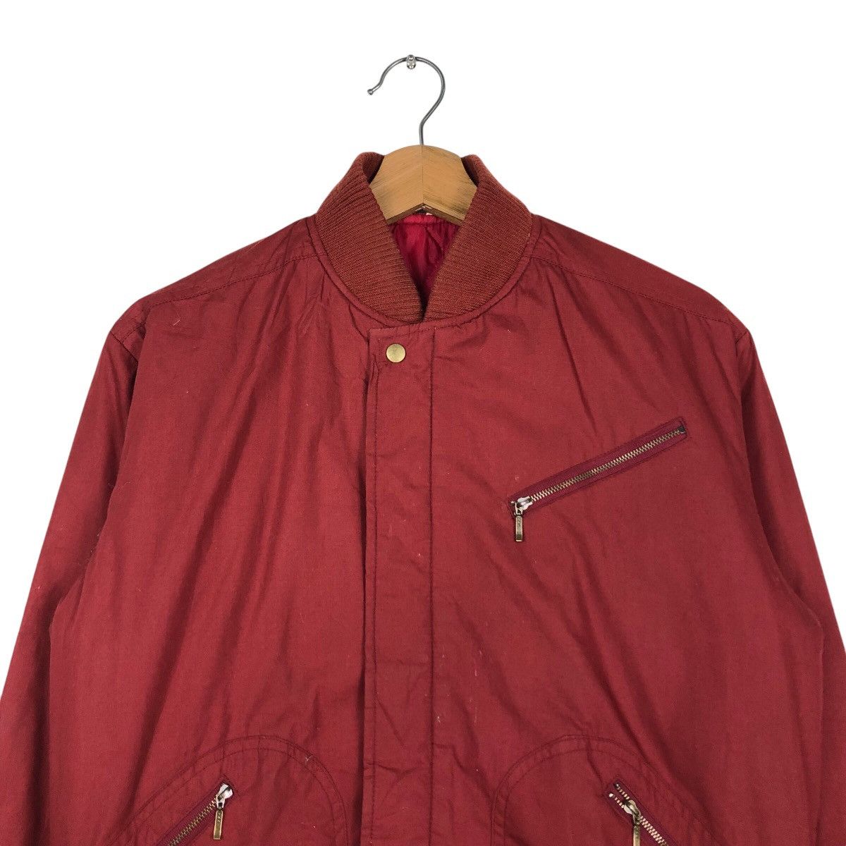 Japanese Brand × Vintage 📌Vintage Suede Bomber Jacket Zipper Inspire Issey Miyake Size US M / EU 48-50 / 2 - 4 Thumbnail