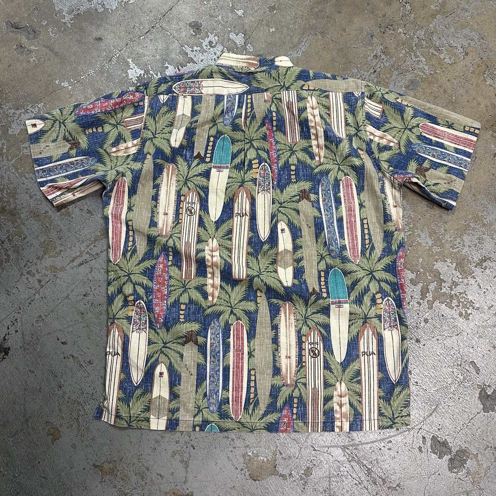 Reyn Spooner Reyn Spooner Surf Board Reverse Print Hawaiian Shirt Medium Size US M / EU 48-50 / 2 - 3 Thumbnail