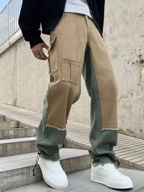 Japanese Brand Baggy Cargo Denim Jeans Regulated Leg Size US 32 / EU 48 - 2 Thumbnail