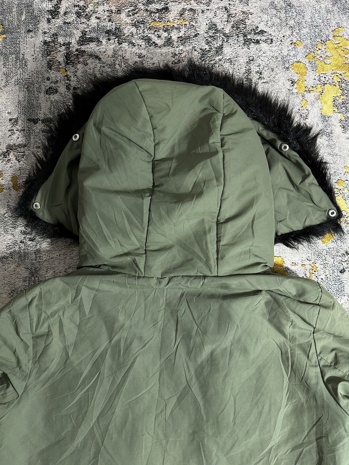 Beauty Beast ZARA BLACK FUR Parka & Mohair IF SIX WAS NINE LGB STYLE Size US L / EU 52-54 / 3 - 7 Thumbnail
