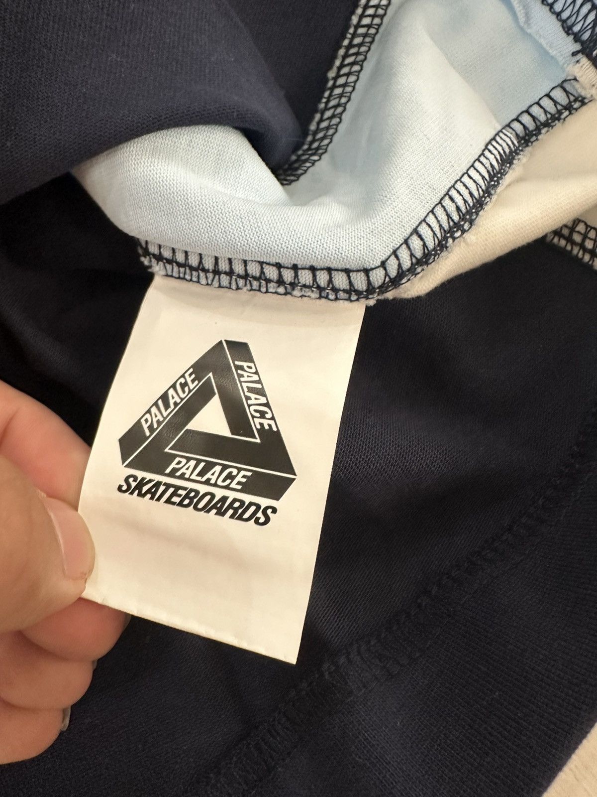 Palace Palace panel V-neck jersey ultimo 23 navy used sz small Size US S / EU 44-46 / 1 - 5 Thumbnail