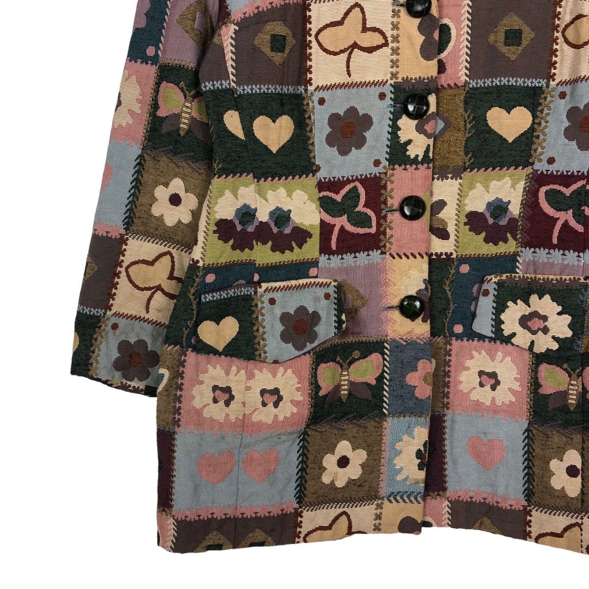 Designer 📌VINTAGE PATCHWORK DESIGN ART VALENTINA ITALY Size US S / EU 44-46 / 1 - 13 Thumbnail