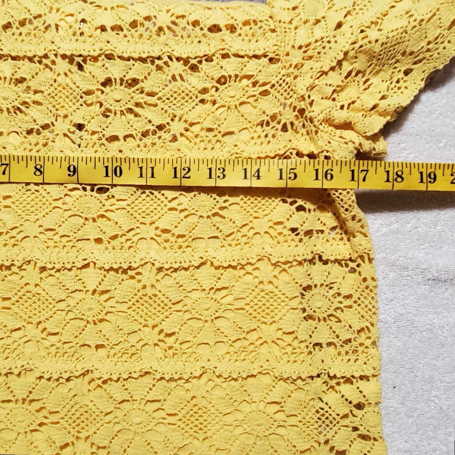 Juicy Couture VINTAGE Juicy Couture Dress Sunlit Lydia Guipure Lace Sheath Yellow NWT 6 Women's Short Sleeve V-Neck Zip Casual Modern Classic Size M / US 6-8 / IT 42-44 - 5 Thumbnail