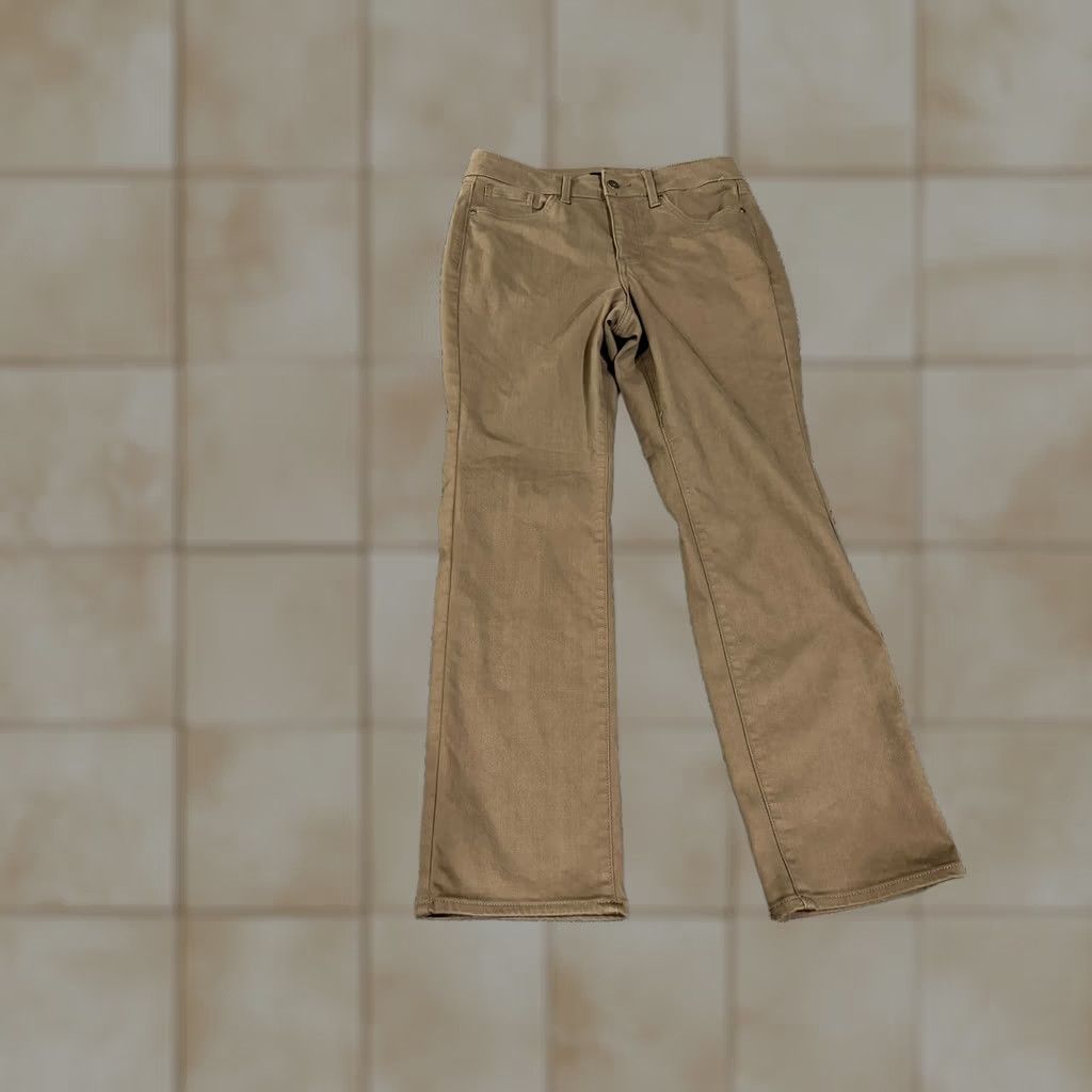 NYDJ NYDJ Pants Womens 8P Brown High Rise Straight Lift Tuck Cool Embrace Stretch Size 30" / US 8 / IT 44 - 1 Thumbnail
