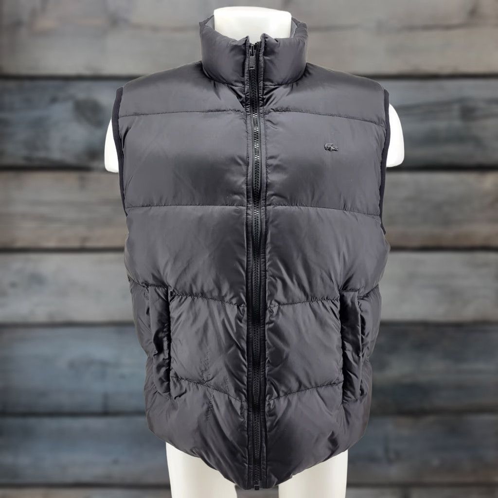 Lacoste LACOSTE Puffer Vest Women's Black 54/6 Outdoor Apparel Vest Sleeveless Contemporary Warmth 54/6 Womens Size XXL / US 16-18 / IT 52-54 - 1 Thumbnail