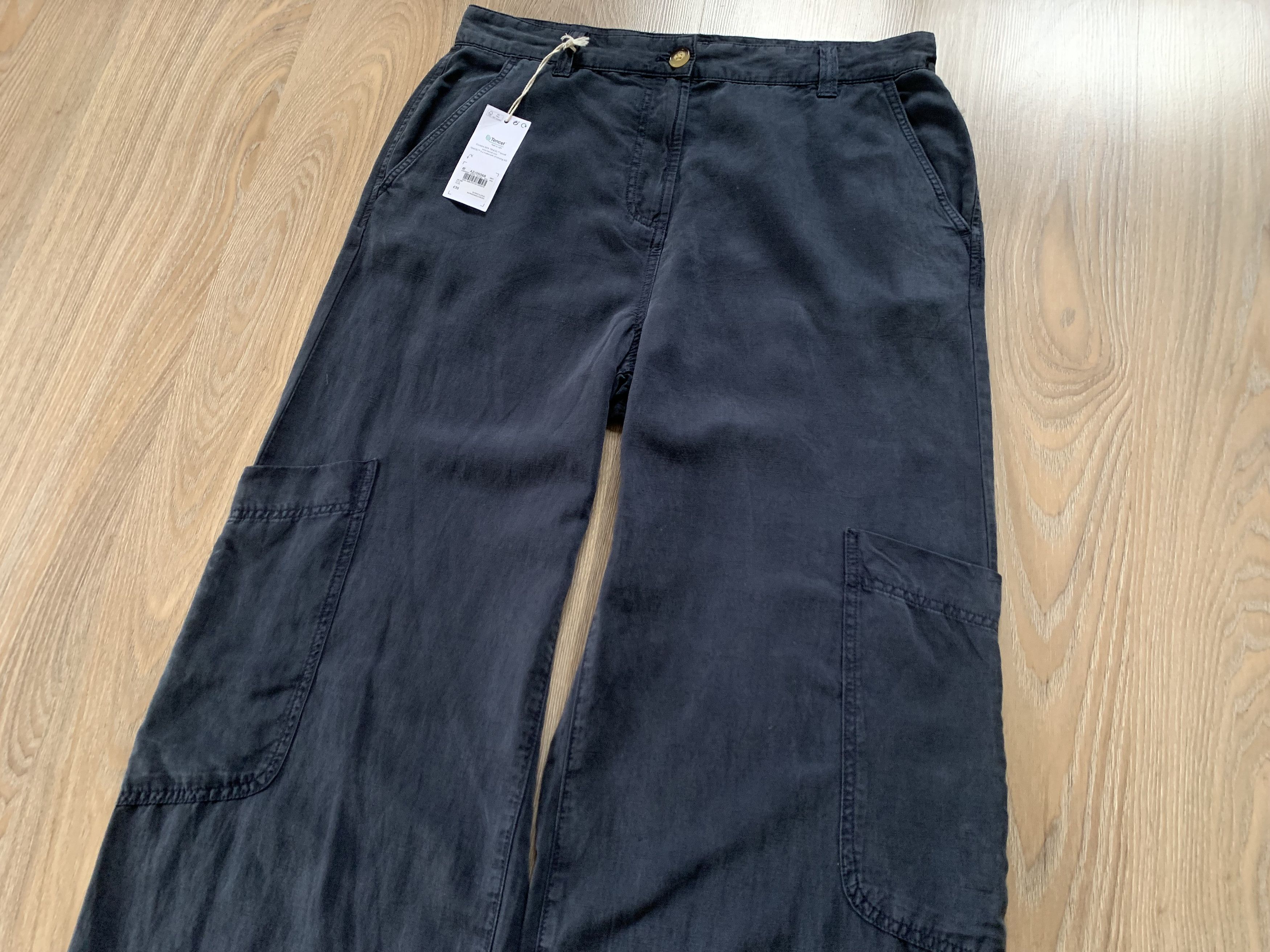 NEXT Next Womens Casual Baggy Cargo Pants Trousers Size 32" / US 10 / IT 46 - 4 Thumbnail