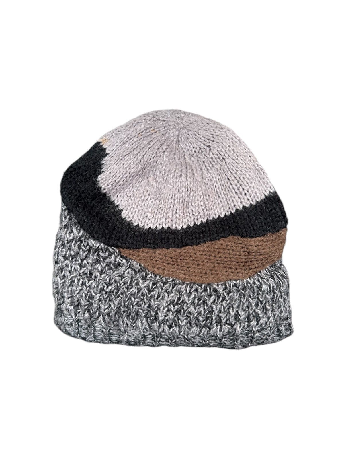 Japanese Brand × Kapital × Vintage Crochet Knitted Handmade Rare Design Beanie Hats☠️☠️ Size ONE SIZE - 1 Thumbnail