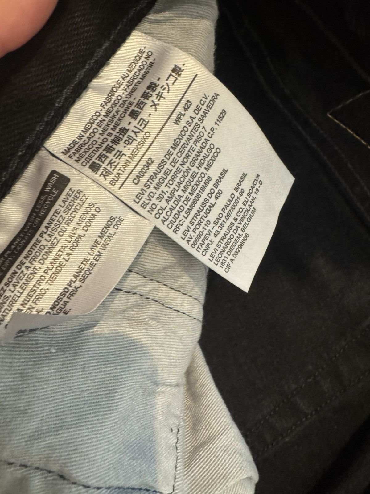 DENIM TEARS × Levi's Denim Tears Cotton Wreath Levi’s 501 – Black (W32) Size US 32 / EU 48 - 12 Thumbnail