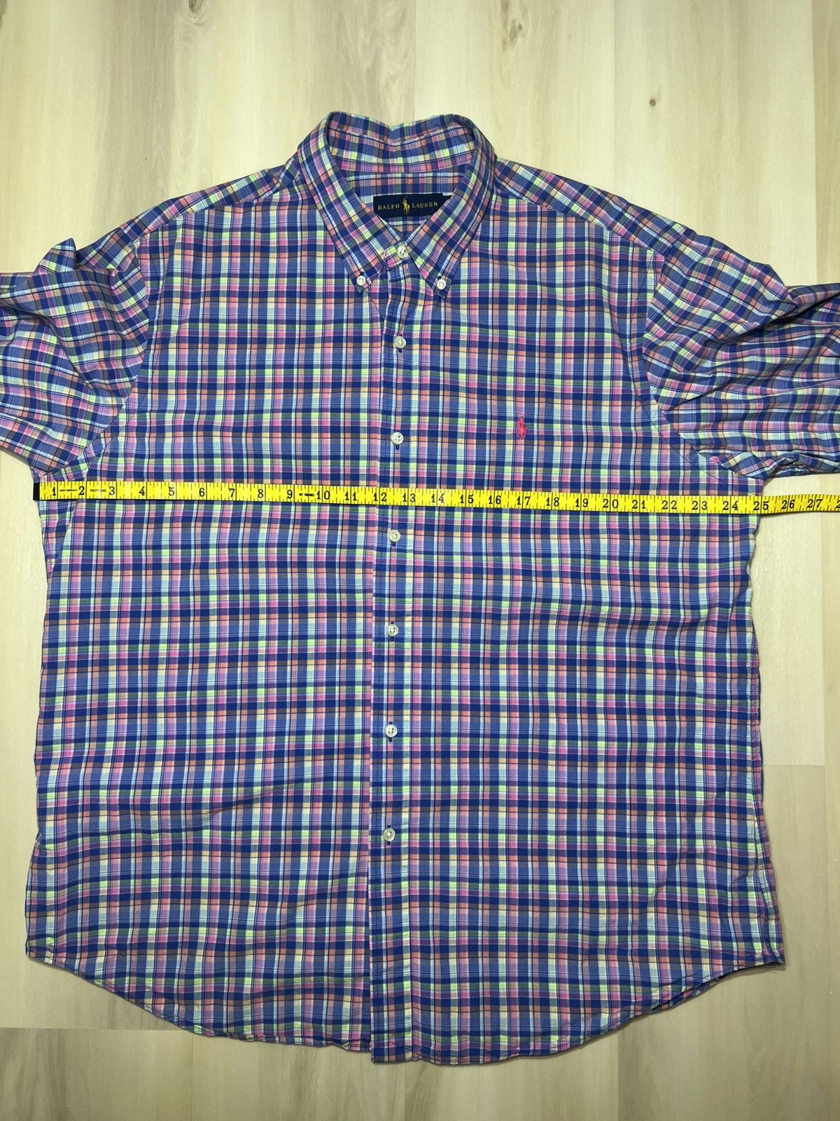 Polo Ralph Lauren Polo Ralph Lauren Long Sleeve Shirt Pink/Blue/Green Sz XL Size US XL / EU 56 / 4 - 6 Thumbnail