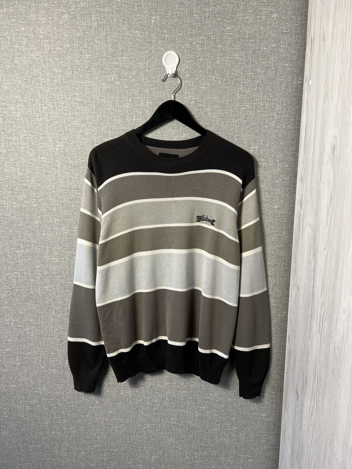 Billabong × Vintage Vintage Billabong Stripped Knitted Sweater Crewneck Jumper Size US S / EU 44-46 / 1 - 1 Thumbnail