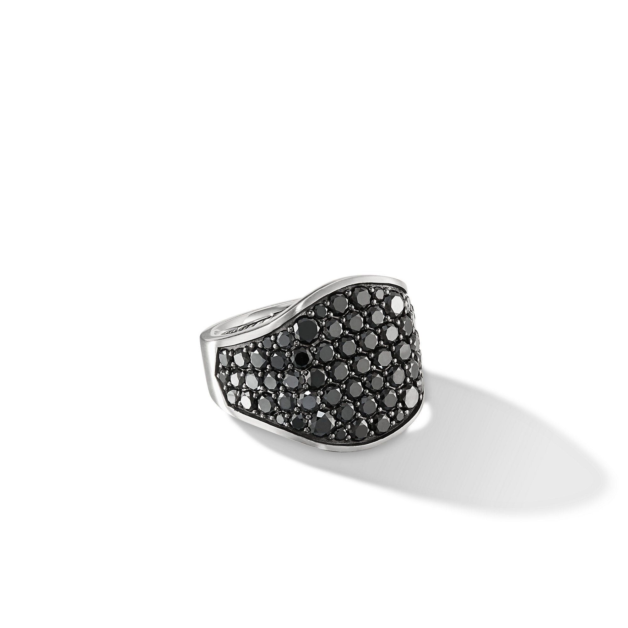 David Yurman o1w1db10325 Size:OS/ Streamline Signet Ring in Silver/Black Size ONE SIZE - 1 Thumbnail