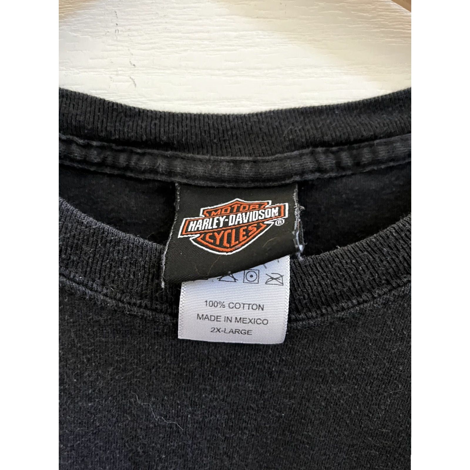 Harley Davidson Harley-Davidson Motorcycles Black Shirt Evil Fire Hog Flames California 2XL Vtg Size US XXL / EU 58 / 5 - 5 Thumbnail