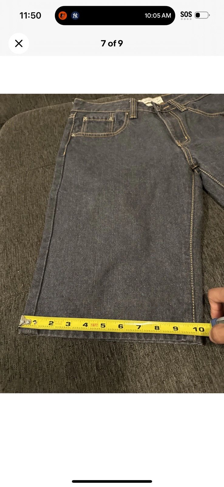 Ecko Unltd. Ecko Unltd Black Dark Raw Jorts Skater Punk Grunge Goth Size US 32 / EU 48 - 8 Thumbnail