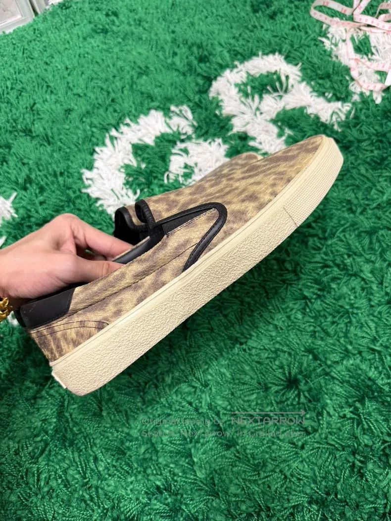 Saint Laurent Paris Saint Laurent Paris Snake Scale Slip-On Shoes with One Fla Size US 12 / EU 45 - 6 Thumbnail