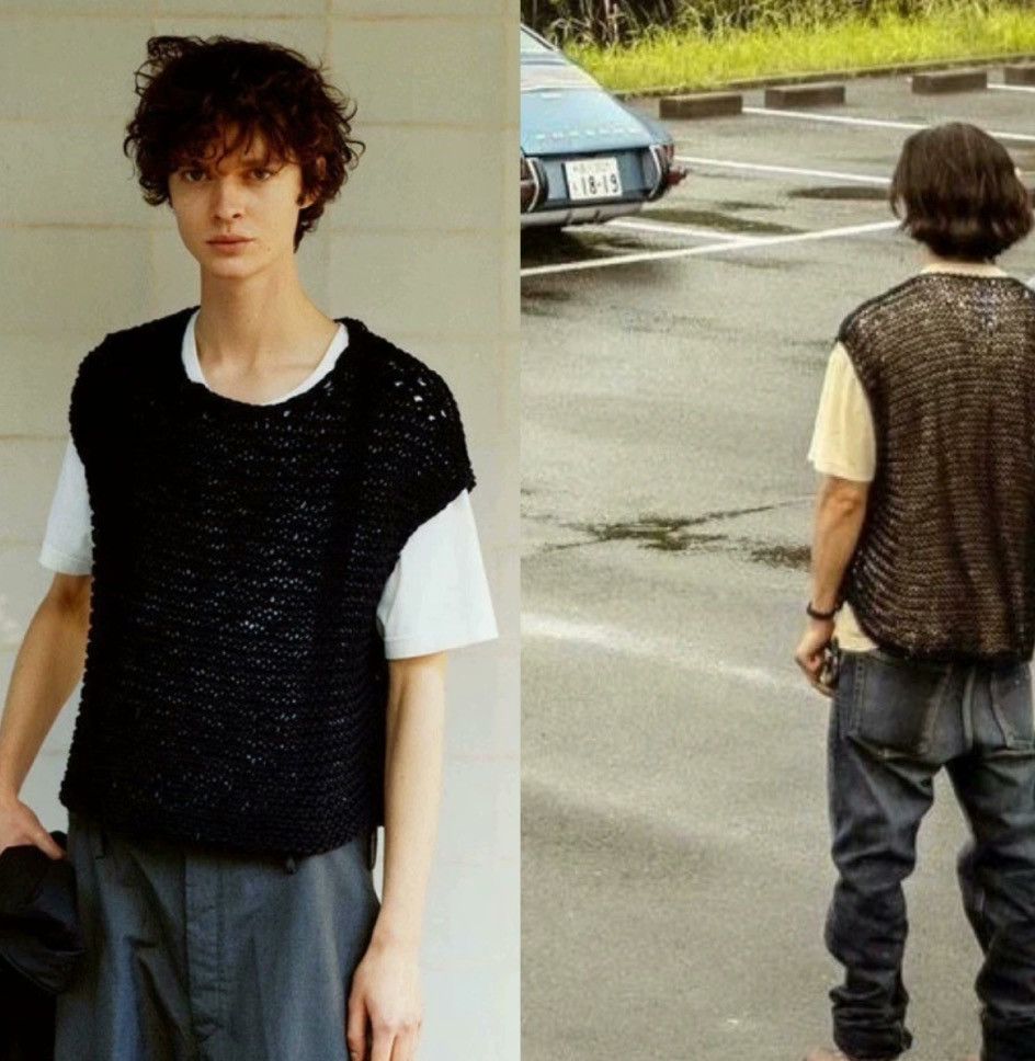 Visvim VISVIM 22SS LATTICE VEST HAND-KNIT Handmade K 2412-Nextarrow Size US XXL / EU 58 / 5 - 8 Thumbnail
