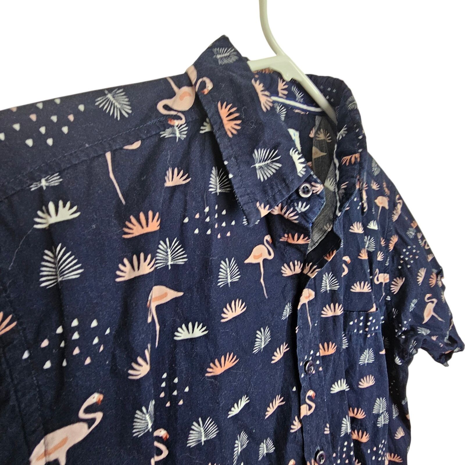 FUZZI Uzzi Amphibious Gear Mens Pink Flamingo Print Shirt Size M Size US M / EU 48-50 / 2 - 5 Thumbnail