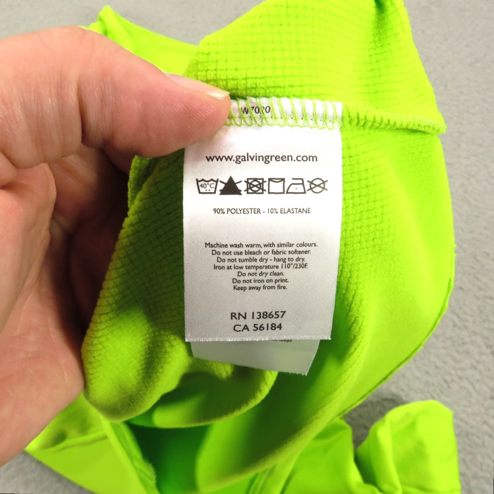 Galvin Green Galvin Green Jacket Mens XL 1/4 Zip Drake Pullover Thermal Neon Green Safety Windbreaker Shirt Size US XL / EU 56 / 4 - 7 Thumbnail
