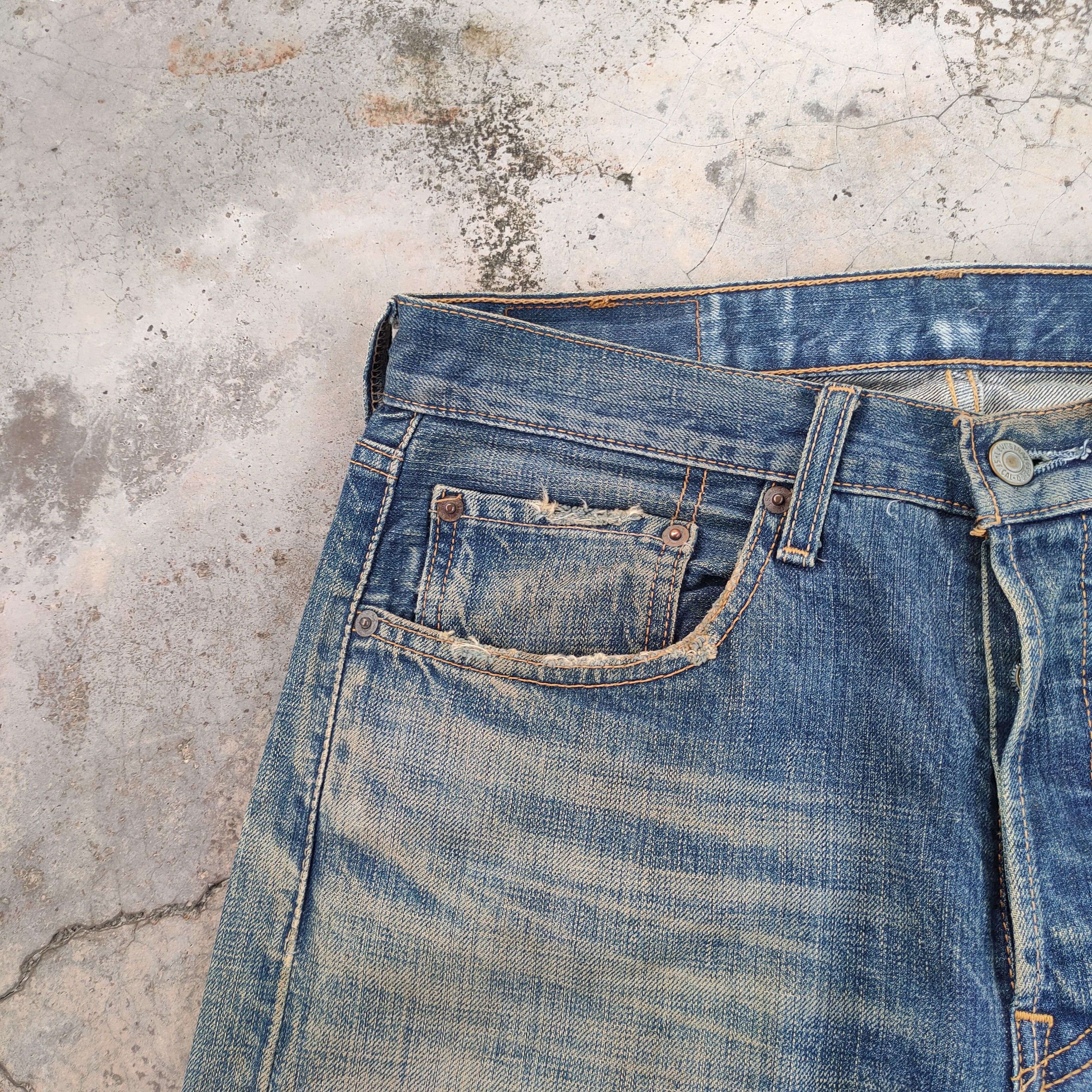 Levi's Vintage Clothing VINTAGE LEVI'S 501 FADED RUSTY DISTRESSED JEAN DENIM PANTS Size US 32 / EU 48 - 5 Thumbnail