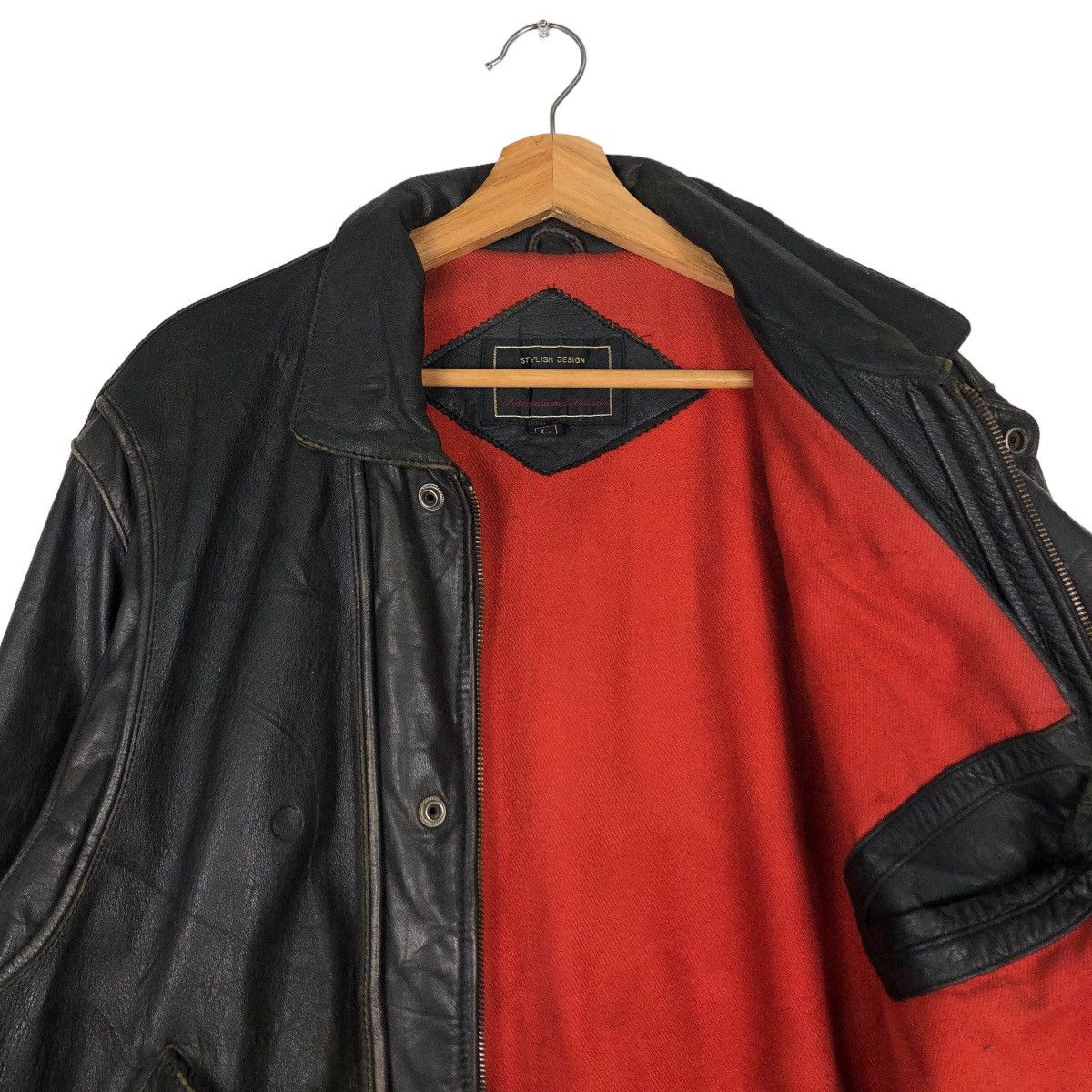 Japanese Brand 🔥Vtg Bomber Genuine Leather Jacket Fly Pierre Bonee Japan Size US L / EU 52-54 / 3 - 10 Thumbnail