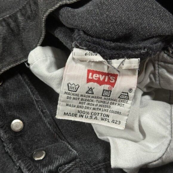 Levi's × Levi's Vintage Clothing Vintage Levis 501-0660 Jeans Mens 36x27 Faded Black, Raw Hem Size US 36 / EU 52 - 11 Thumbnail