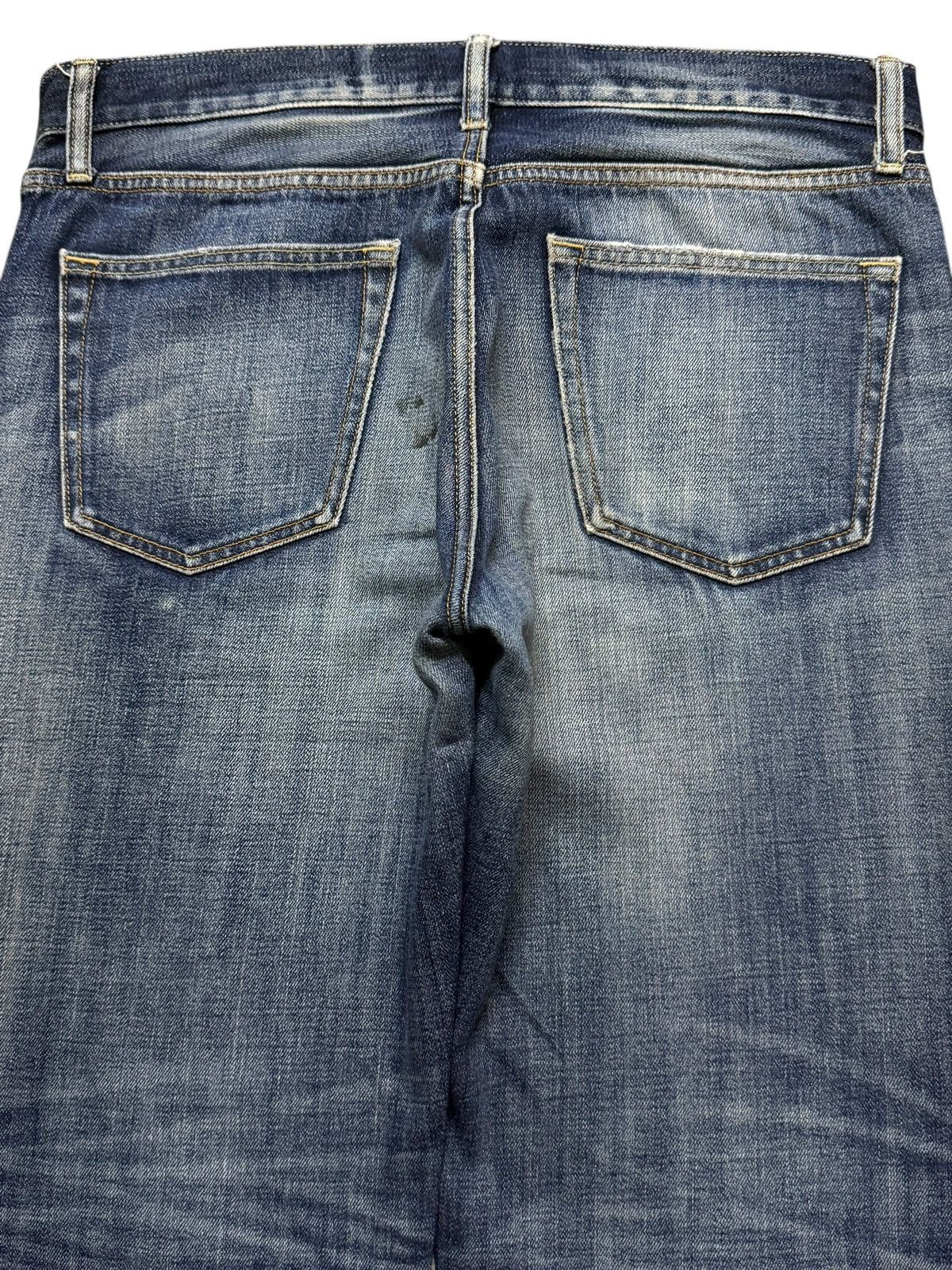 Uniqlo Vintage Y2K Japanese Uniqlo Blue Faded Wash Wide Leg Loose Size US 35 - 4 Thumbnail