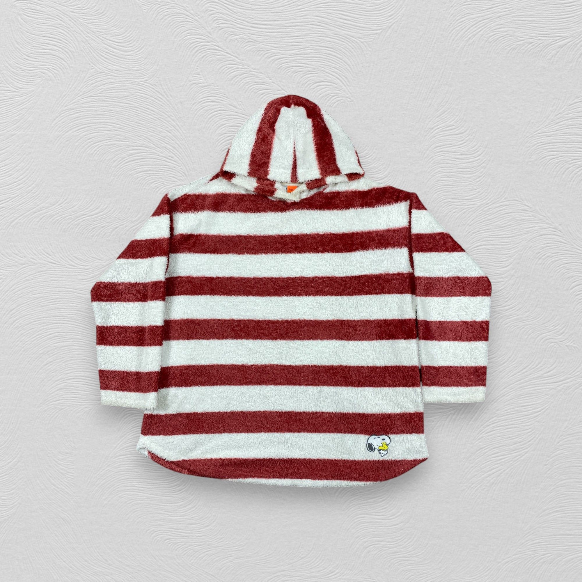 Cartoon Network Uniqlo Peanuts Snoopy Stripe Fleece Hoodie- J486 Size US M / EU 48-50 / 2 - 1 Thumbnail