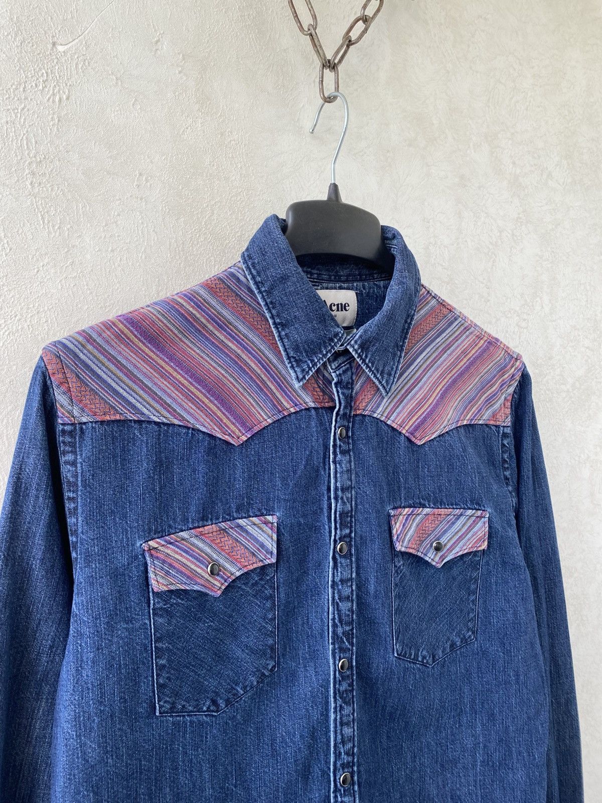 Acne Studios Acne Pop Classics Western Mexican A/W 10 Denim Shirt Size 48 Size US M / EU 48-50 / 2 - 6 Thumbnail