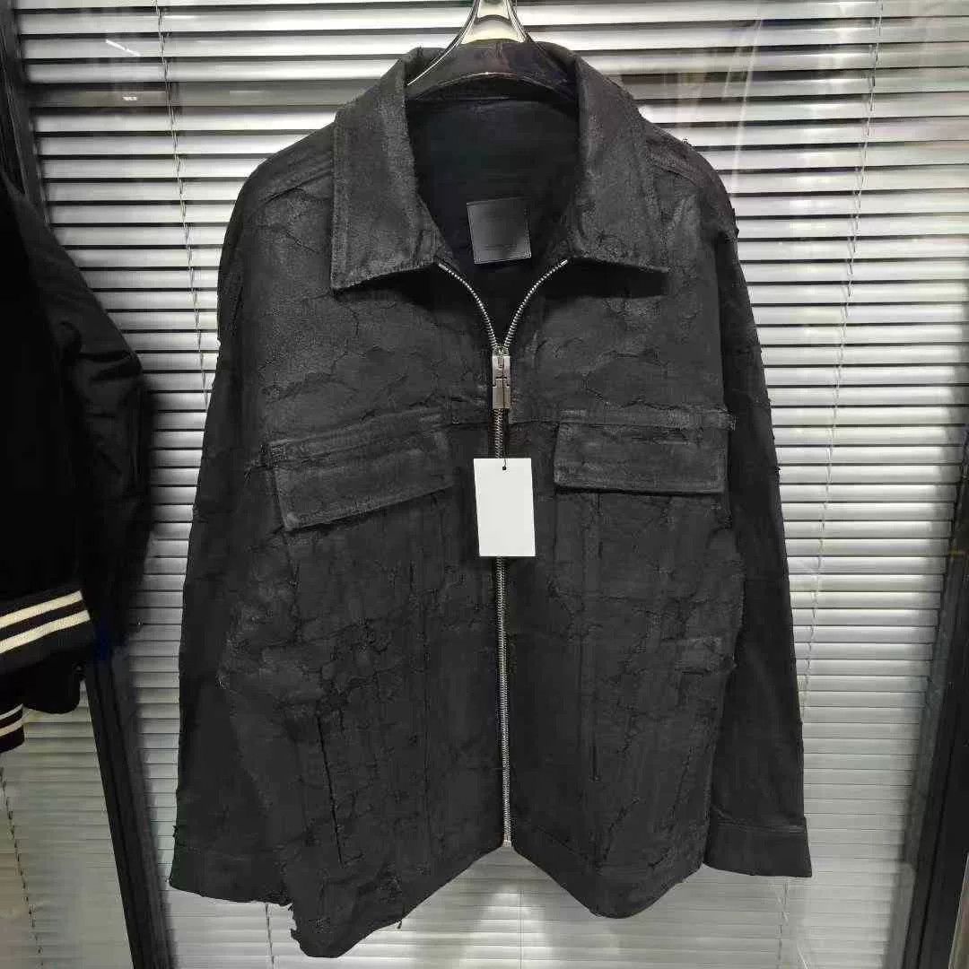 Givenchy Givenchy Heavy Distress Cracked Vintage Jacket Size US S / EU 44-46 / 1 - 1 Thumbnail