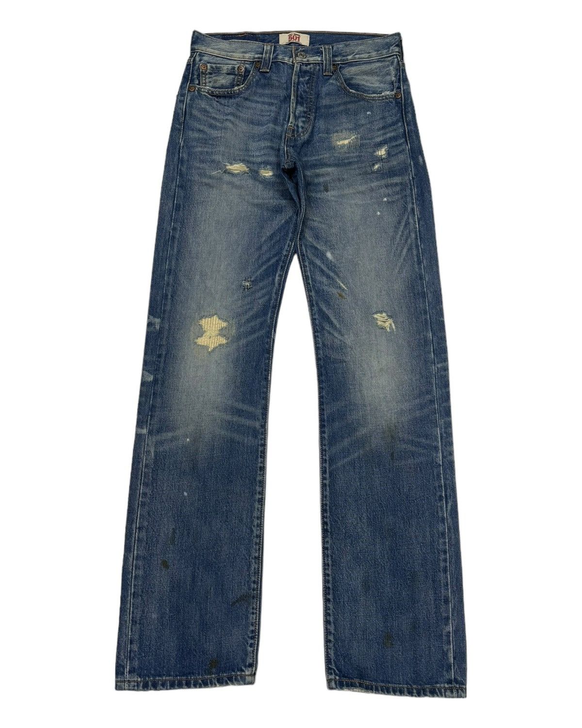 Japanese Brand × Levi's × Vintage VINTAGE LEVIS 501 BUTTON FLY STRAIGHT LEG DENIM JEANS Size US 28 / EU 44 - 1 Thumbnail