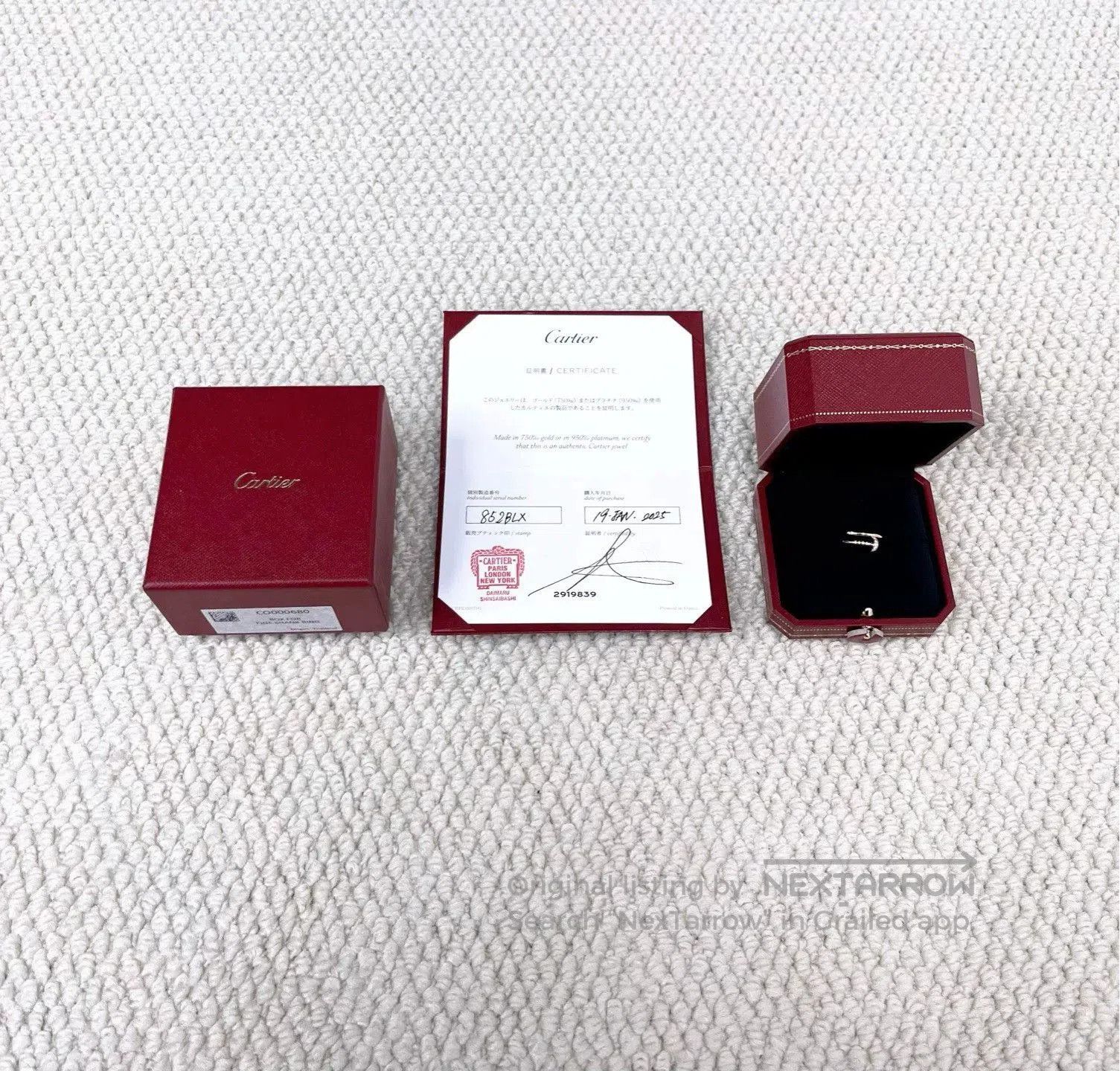 Cartier Cartier Rose Gold Diamond Nail Ring. Size ONE SIZE - 1 Thumbnail