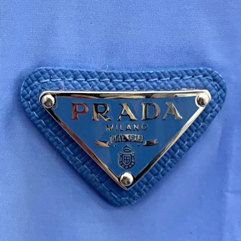 Prada Prada Blue Hooded Jacket with Triangle Logo -2505 Size US M / EU 48-50 / 2 - 5 Thumbnail
