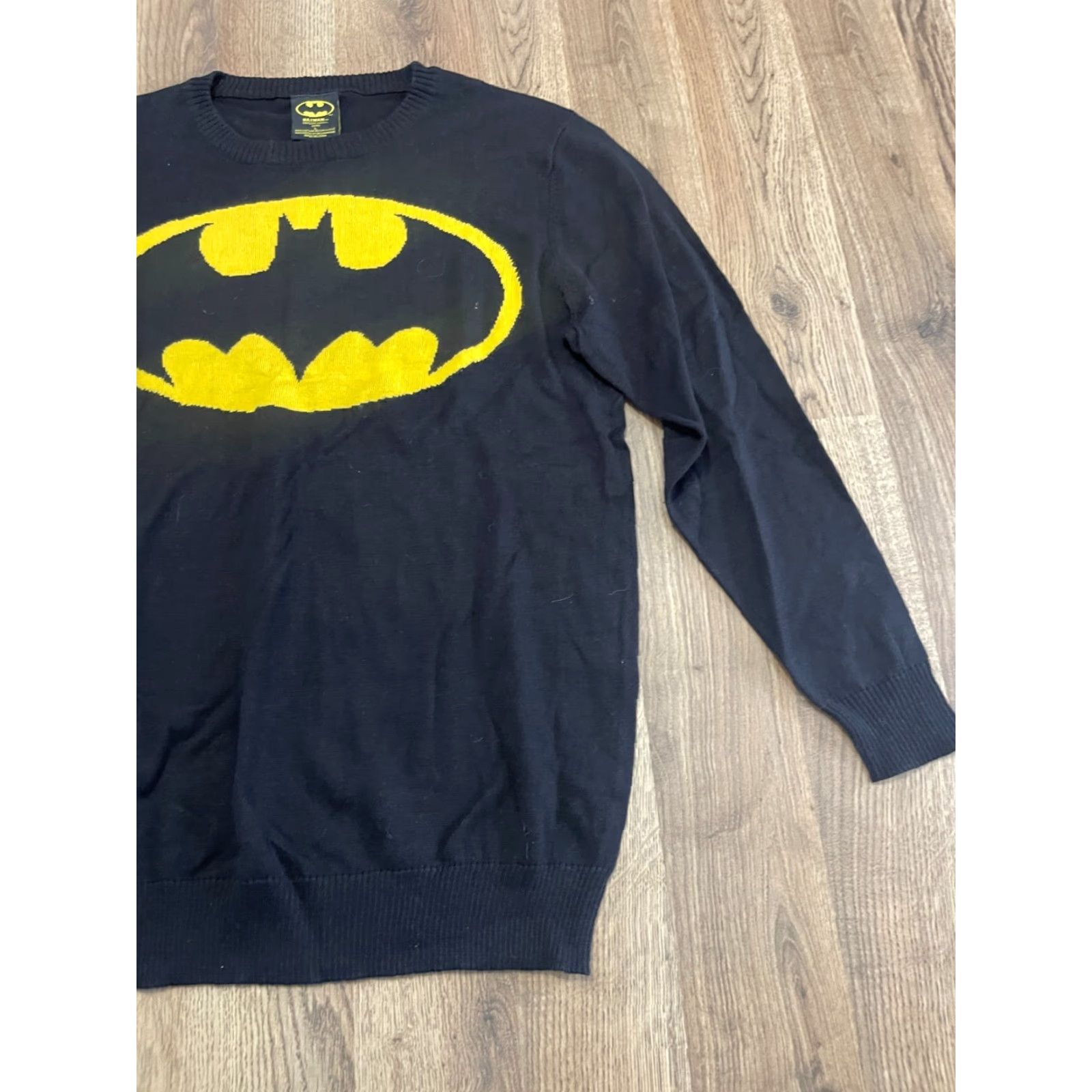 Vintage VINTAGE Batman Shirt Womens L Black Yellow Long Sleeve BATMAN NWT Size L / US 10 / IT 46 - 4 Thumbnail
