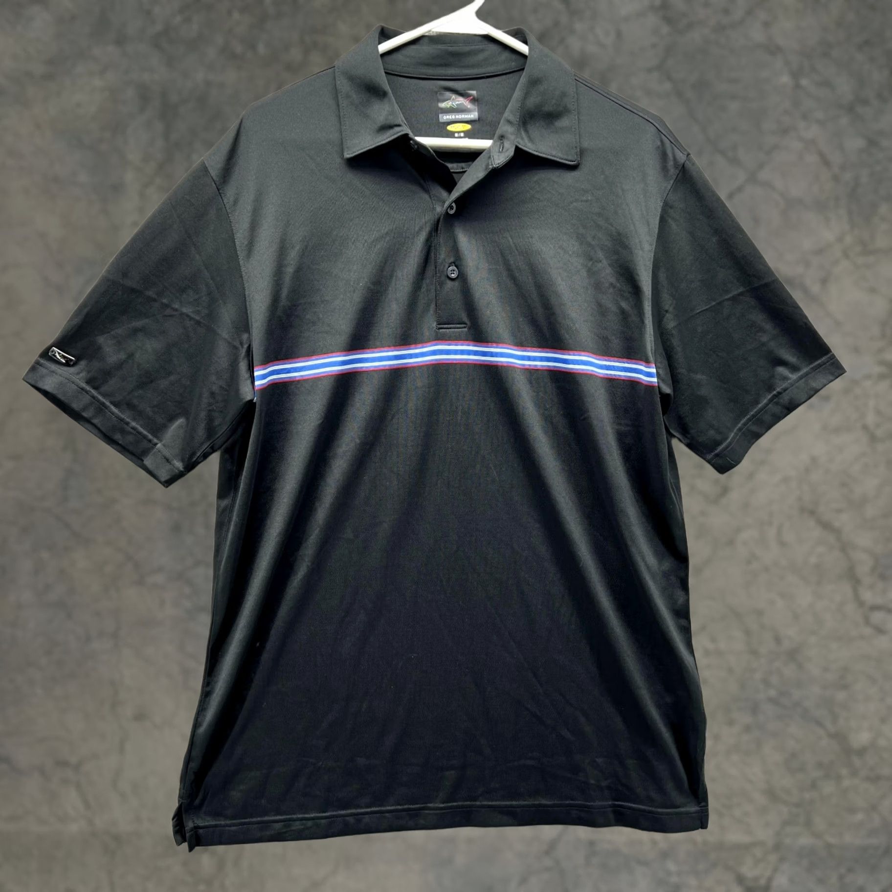 Vintage Greg Norman Polo Shirt Men Medium Adult Black Play Dry Preppy Casual Polyester Polo Shirt Mens Black 90s? Size US M / EU 48-50 / 2 - 1 Thumbnail