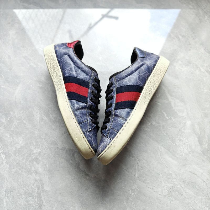 Gucci Gucci Retro Canvas Leather Athletic Sneakers Size US 7.5 / EU 40-41 - 9 Thumbnail