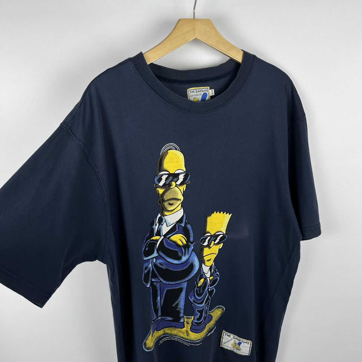 The Simpsons Vintage The Simpsons Men in Black y2k cartoon tee 1998 Size US L / EU 52-54 / 3 - 3 Thumbnail