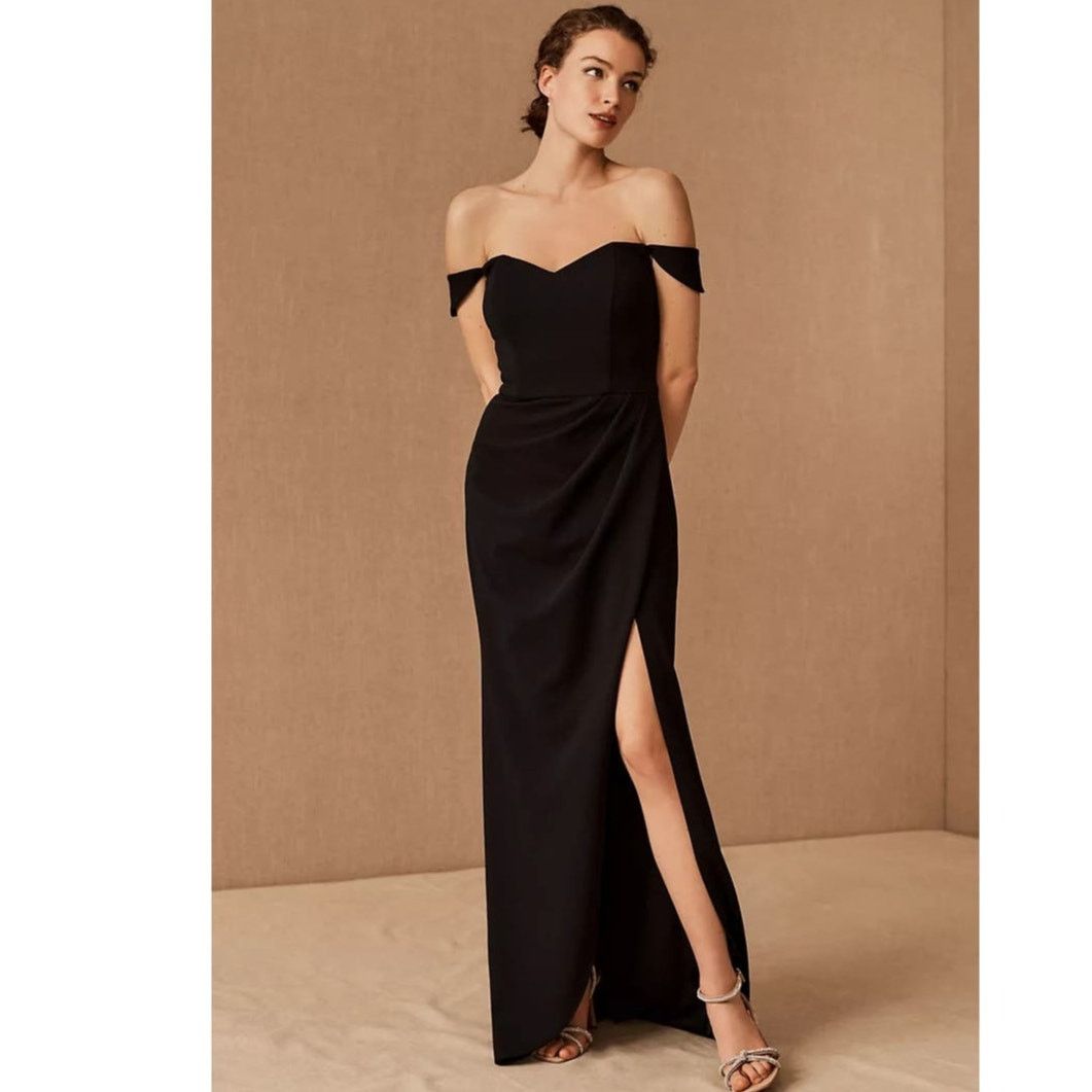 New Anthropologie BHLDN Rossi Crepe Maxi Dress $220 SIZE 16