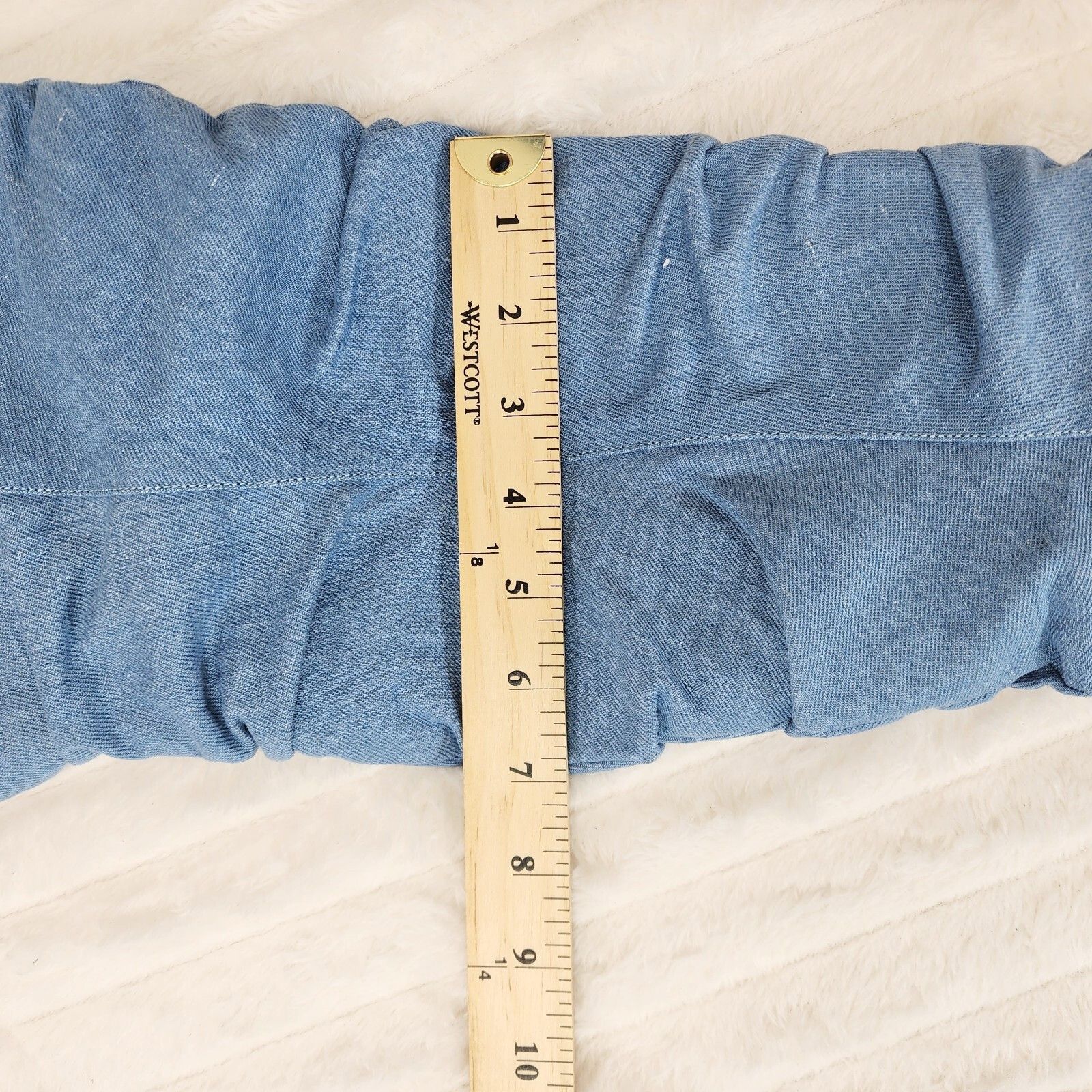 Other Western Denim OTK Thigh High Slouch Cowboy Boots (Size:7;) Size US 7 / IT 37 - 5 Thumbnail