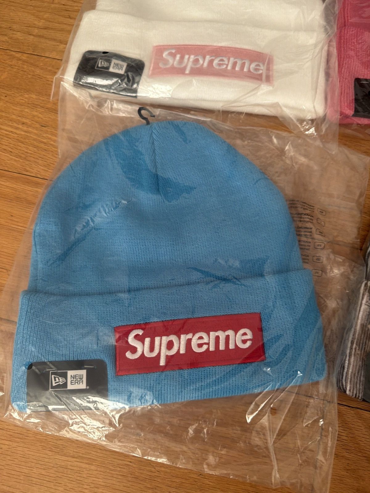 Supreme Supreme new era box logo beanie cyan blue Size ONE SIZE - 1 Thumbnail