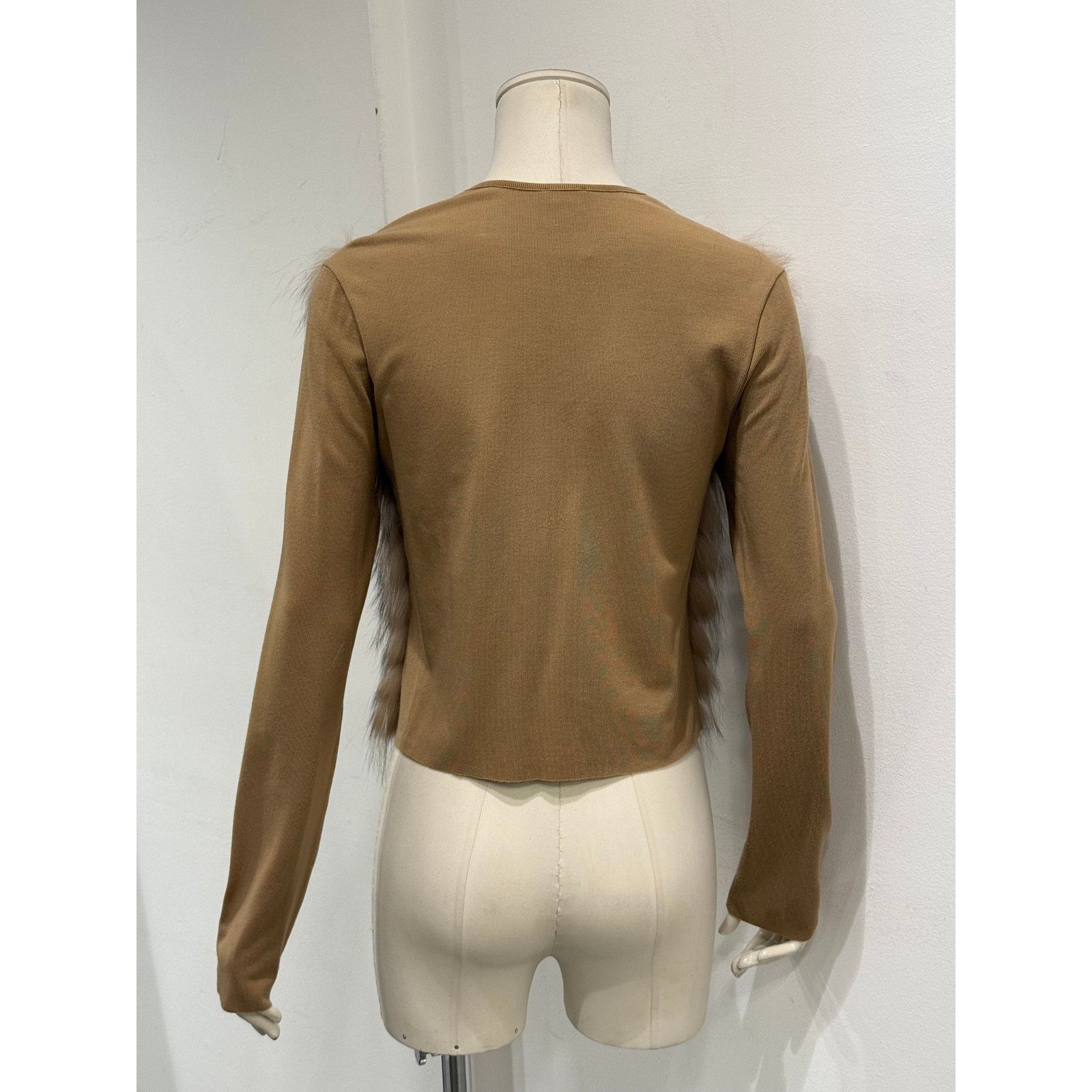 Gianfranco Ferre 2000s Gianfranco Ferré wool fox fur cardigan Size S / US 4 / IT 40 - 4 Thumbnail