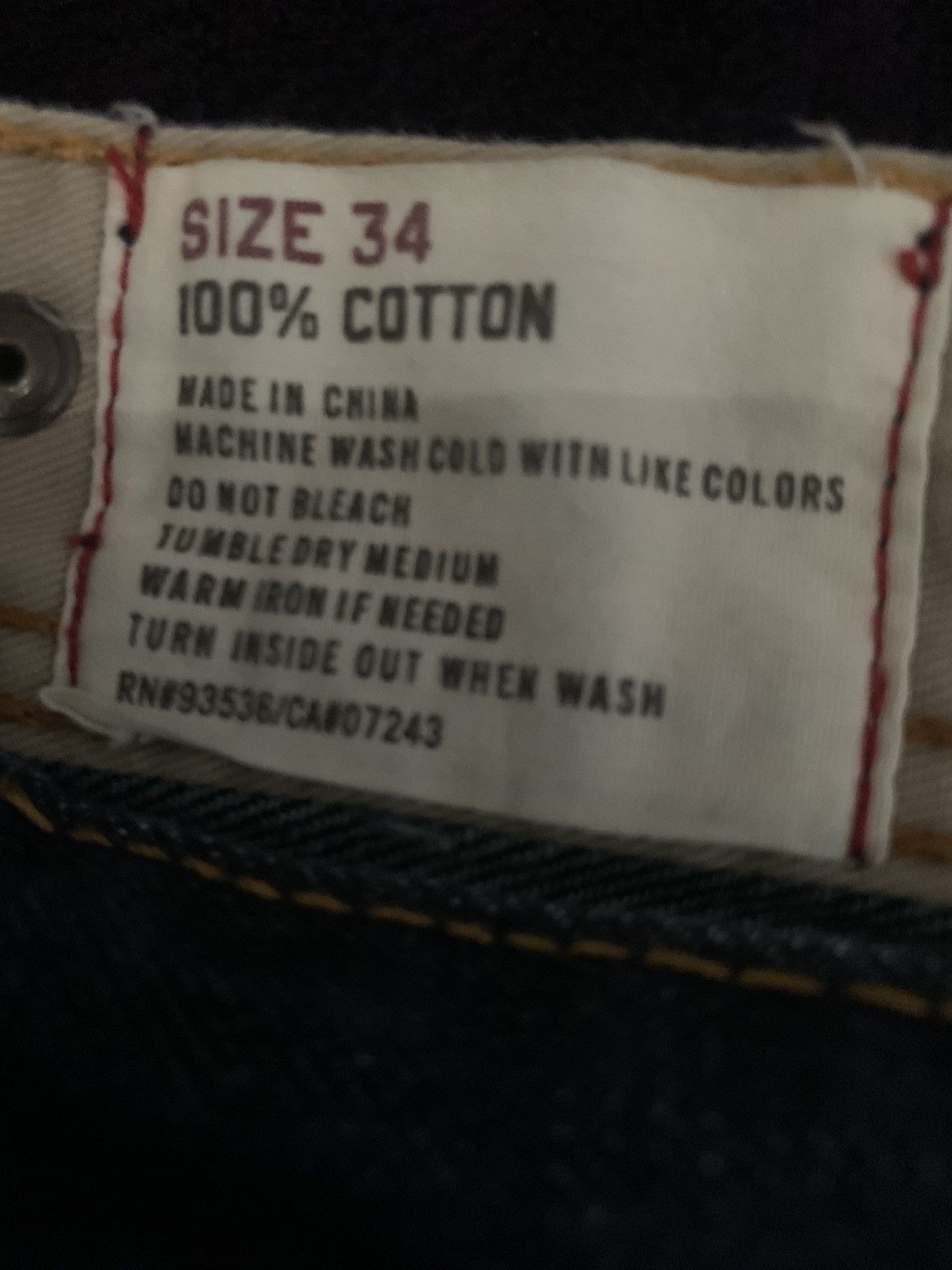 Ecko Unltd. × Vintage Ecko Unltd. Dark Blue Jeans with gold accents Size US 34 / EU 50 - 7 Thumbnail