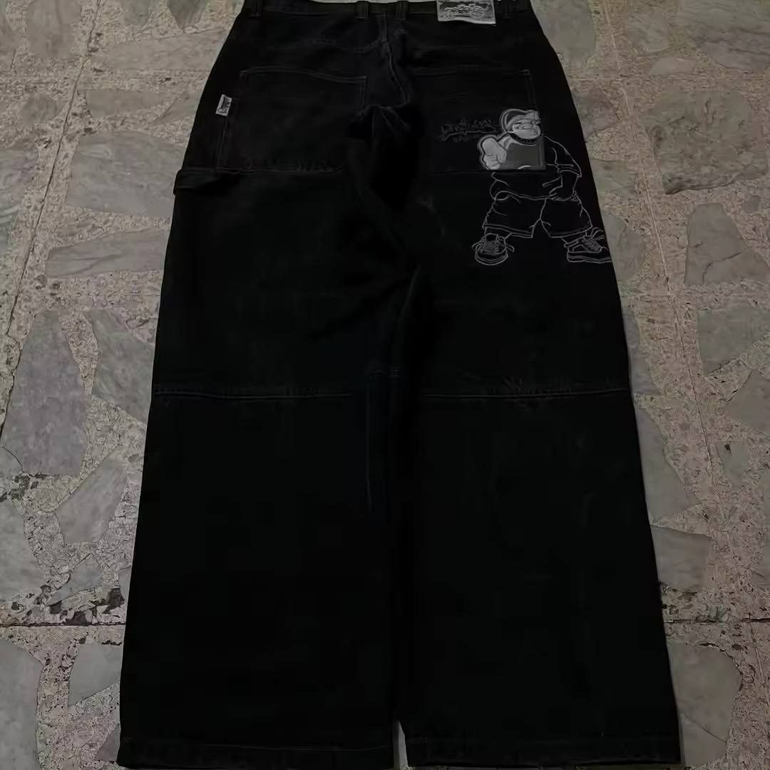 Japanese Brand × Vintage Embroidered wide leg jeans ( unisex ) Size US 36 / EU 52 - 5 Thumbnail