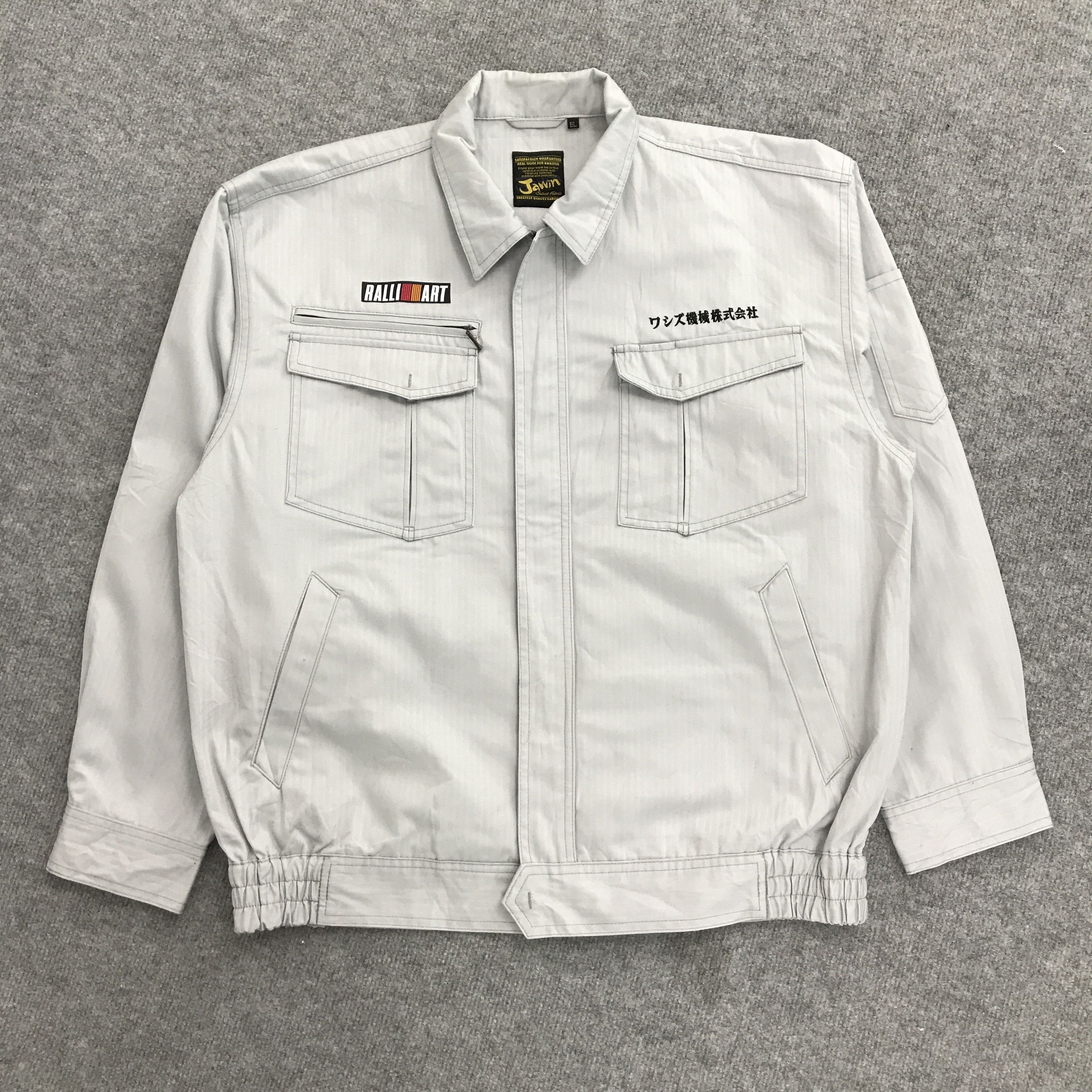 Japanese Brand MITSUBISHI RALLIART ZIPPER UNIFORM WORK CUSTOM JACKET Size US L / EU 52-54 / 3 - 2 Thumbnail