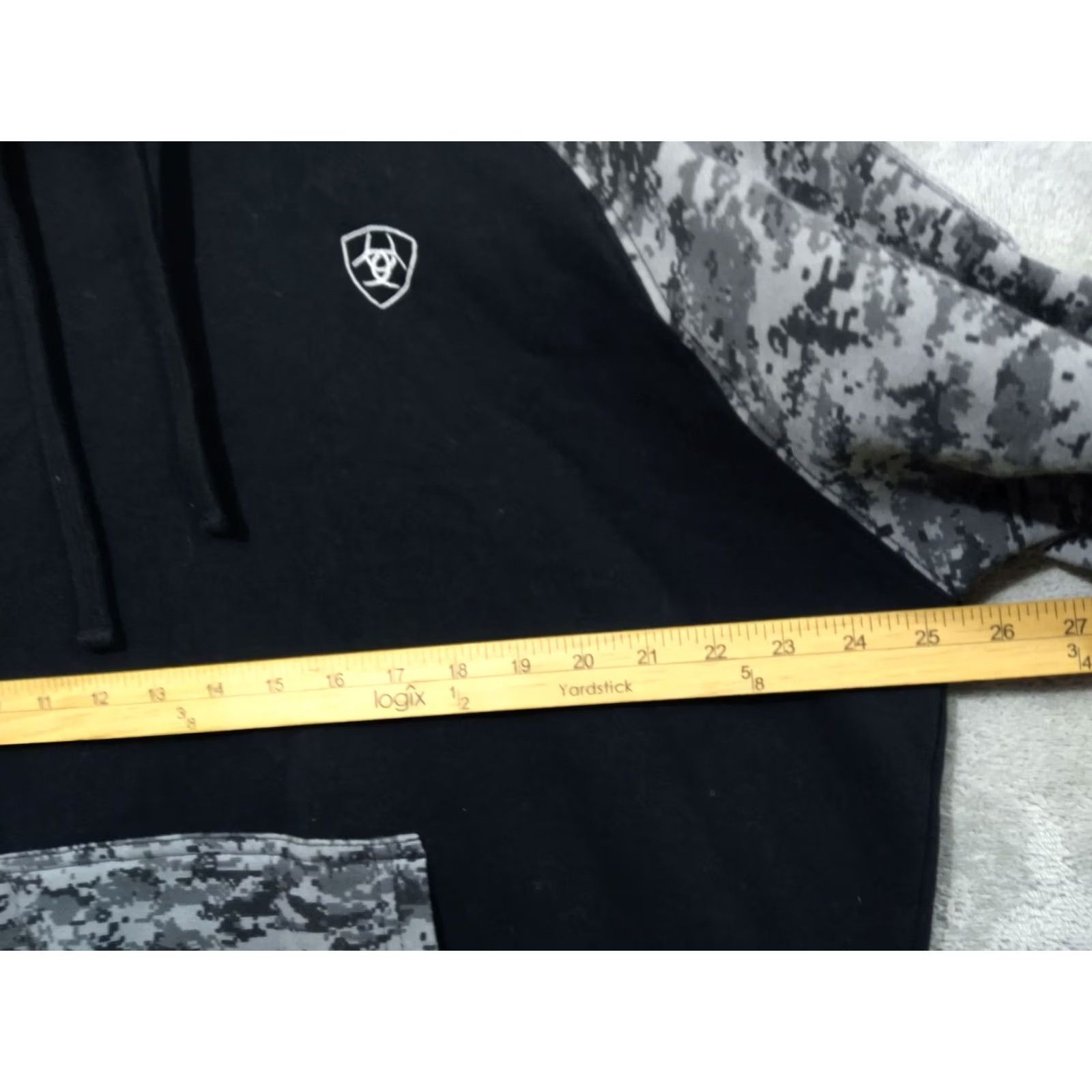 Ariat Ariat Hoodie Mens Large Black Digital Camo Patriot Pullover Flag Sweatshirt Size US L / EU 52-54 / 3 - 4 Thumbnail