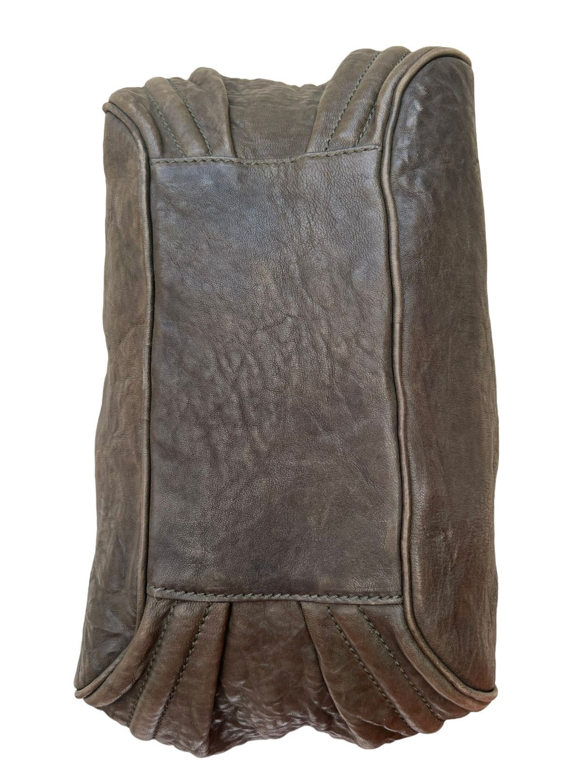 Leather Vintage MaxMara Made in Italy Patina Leather Hobo Bag Size ONE SIZE - 16 Thumbnail