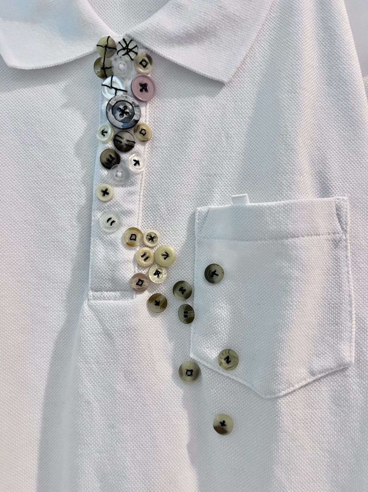 Vintage Many Button Polo Tshirt Size US S / EU 44-46 / 1 - 3 Thumbnail
