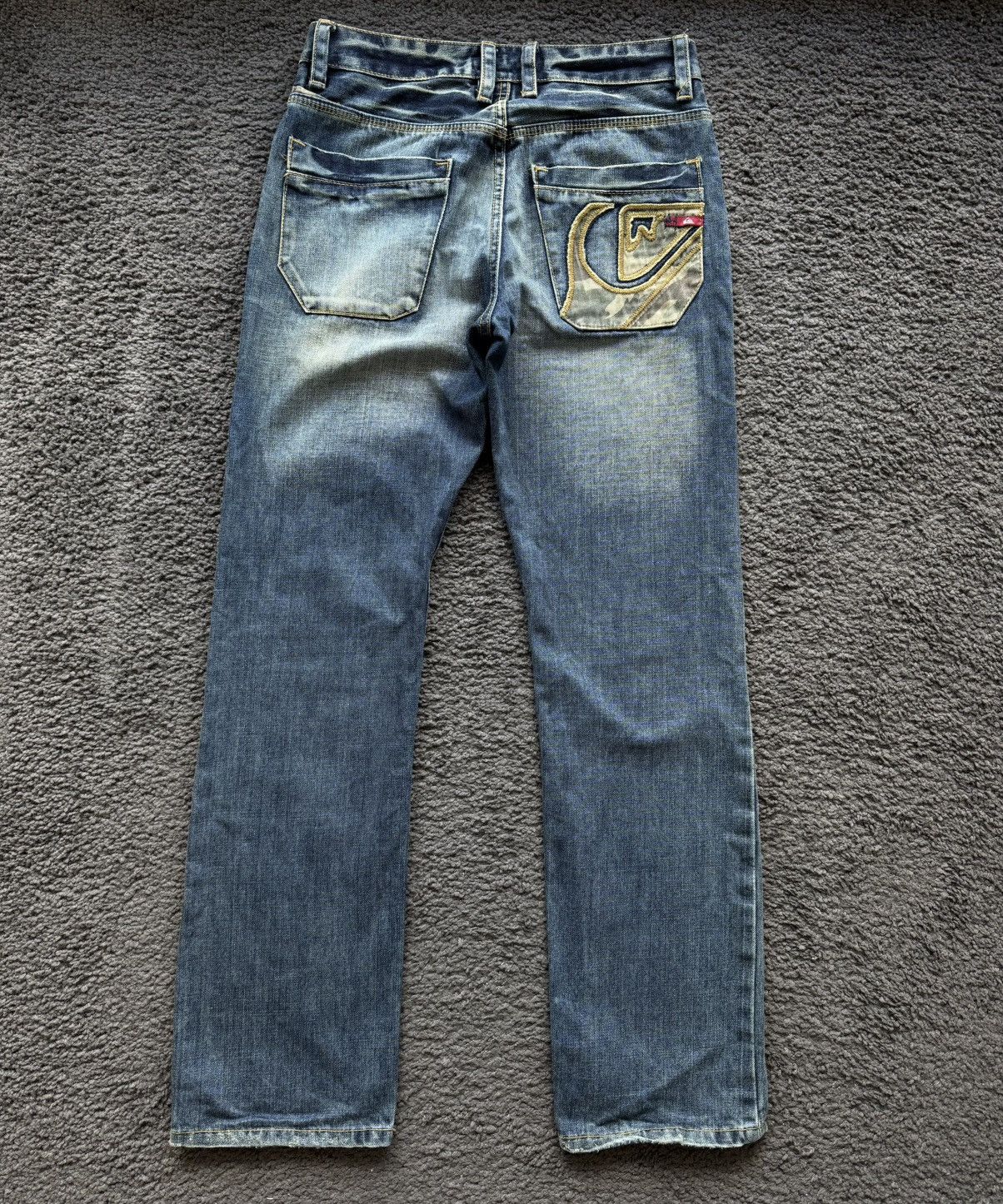 Vintage Quiksilver usa Faded Denim Jeans Y2K Style
