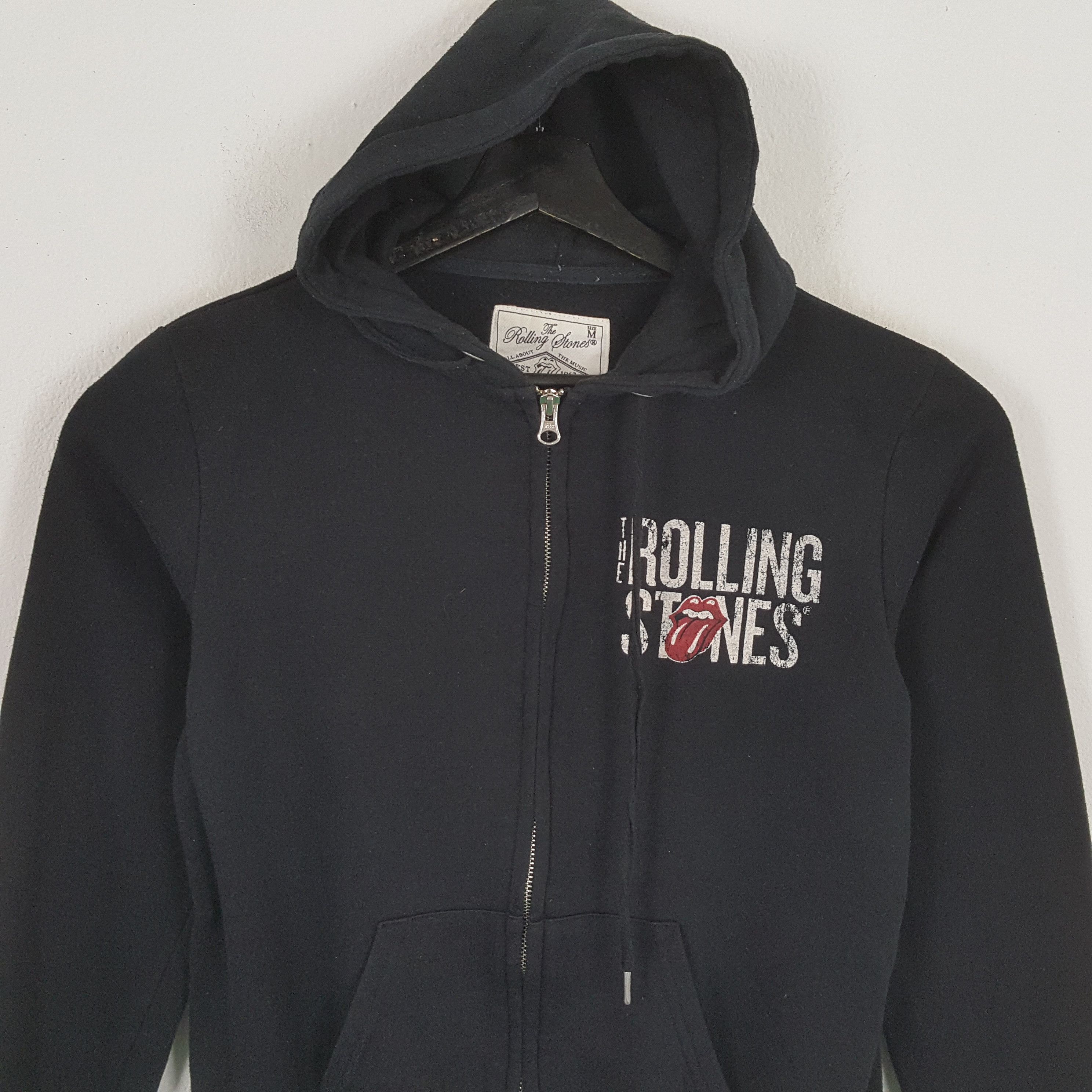 Band Tees × The Rolling Stones × Vintage THE ROLLING STONE Rock Band Zipper Hoodies Size US S / EU 44-46 / 1 - 4 Thumbnail
