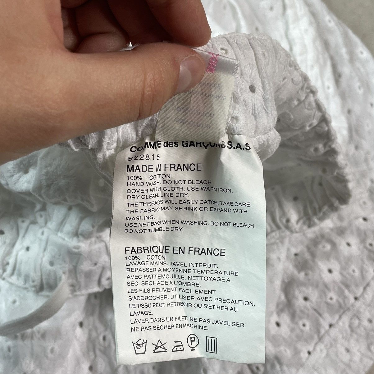 Comme des Garcons × Comme des Garcons SHIRT Comme Des Garcons Shirt Flower Textured Lace Midi Skirt Size 27" / US 4 / IT 40 - 11 Thumbnail