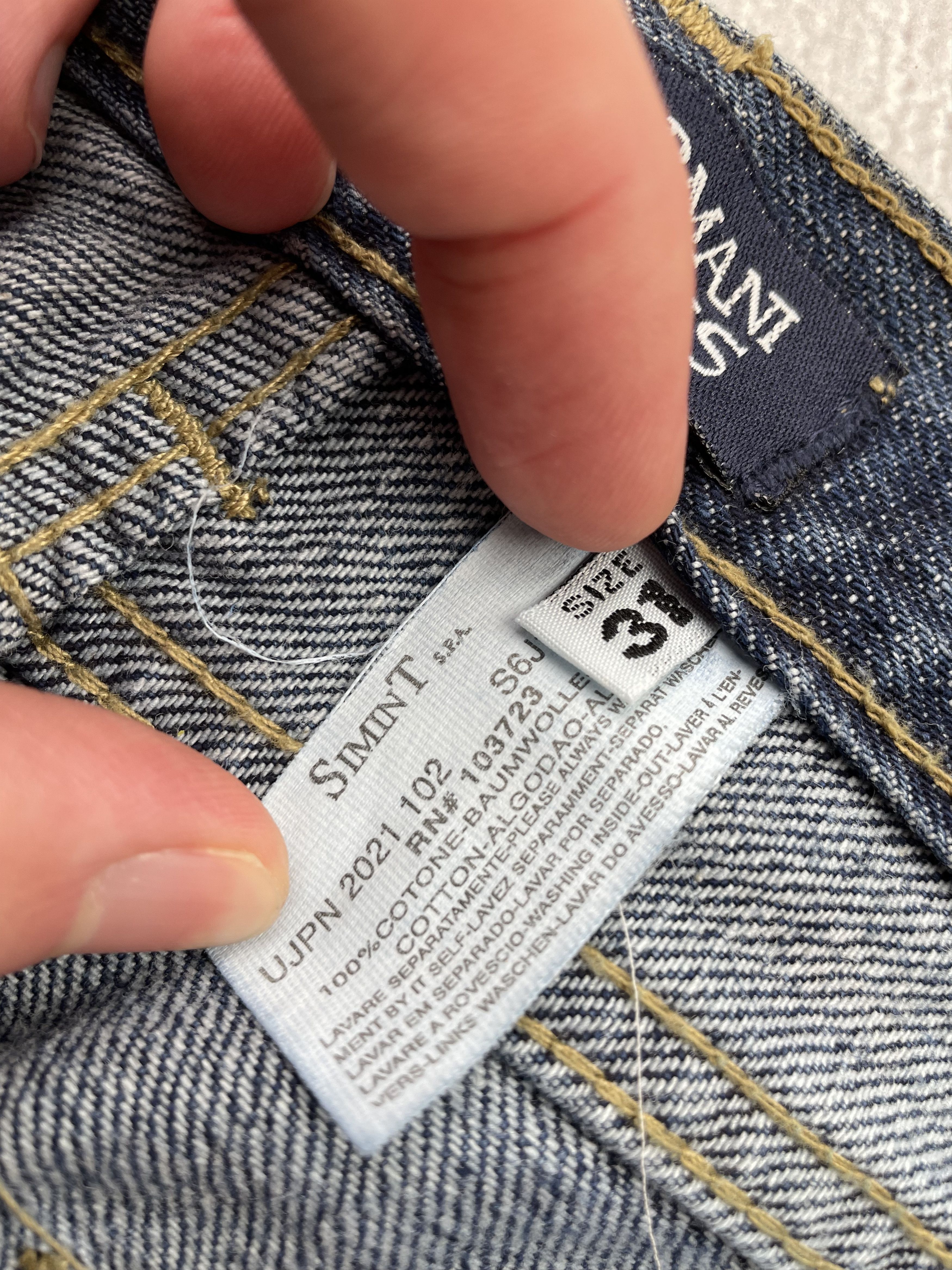 Armani Armani Vintage Flared Jeans Size 31" - 5 Thumbnail